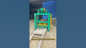 small manual qtj4-40 cement concrete hollow block making machine for curbstone kerb borders