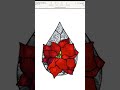 Viewer request for demonstrating small pieces in stained glass. #stainedglass #tutorial #poinsettia