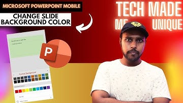 How to change slide background color in Microsoft powerpoint mobile