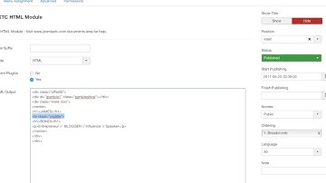 Influence - Joomla 3 Template Admin Tutorial