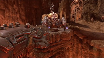 Punching Arachnotron Turret Gives Speed Boost