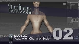 Mudbox WaspAlienCharacterSculpt 02