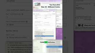 Different Codes in Box 12 of Tax Form W-2 Short