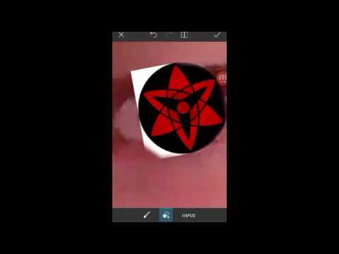 Cara Mengedit Mata Sharingan Dengan Picsart Youtube