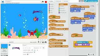 Scratch   Fish tank    selection using if