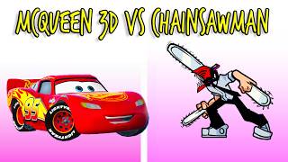 FNF MCQUEEN 3D CAR VS CHAINSAW-MAN - How it`s Done (Kpop) | drKoploo