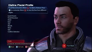 Mass Effect 3 Legendary Edition Bro-Shepard Character Creation Face Code