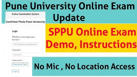 Pune University Exam Demo / Location / Camera/Mic Instructions 2021 #sppu #puneuniversity