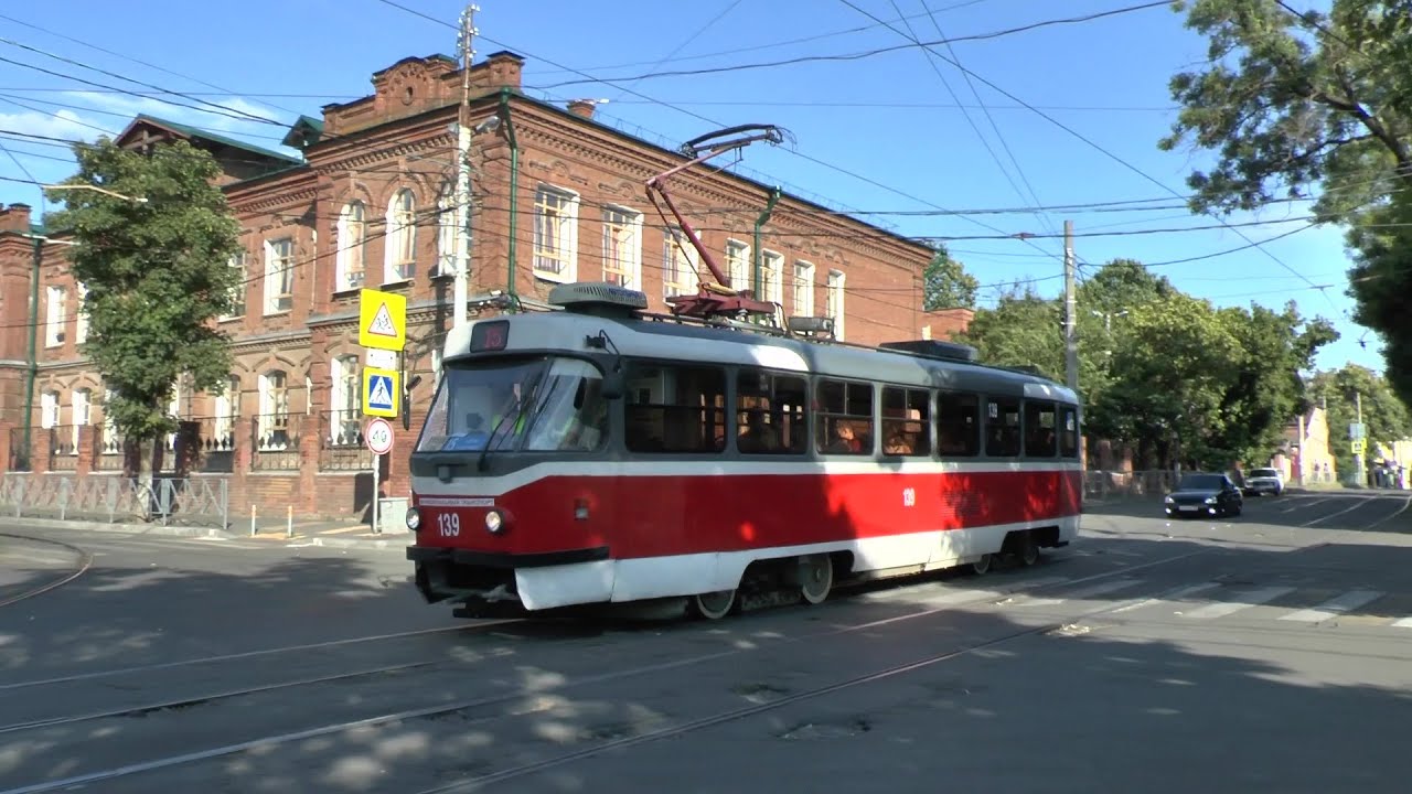 Трамваи в Краснодаре 2019г