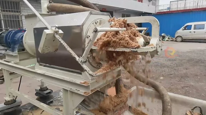 Cow dung dewatering machinedewatering screw press machinesolid liquid separator