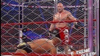 WWE Extreme Rules 2013 Triple H VS Brock Lesnar ( Steel Cage Match ) 5/19/13
