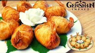 Genshin Impact Recipe #29 / Golden Shrimp Balls / Keqing's favorite dish.