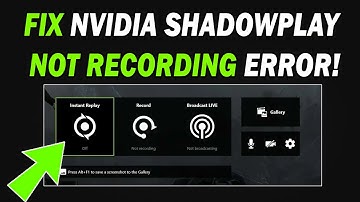 How to fix Shadowplay Not Saving / Recording Desktop Clips!