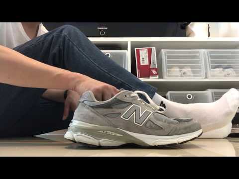 review new balance 990v3 gray / on feet ไทย