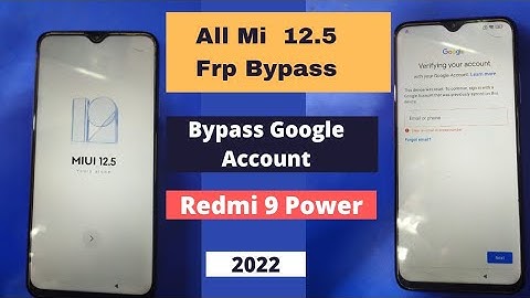 Redmi 9 Power Frp Unlock Miui 12.5 Without Pc 2022 | All Miui 12.5 Ftp Unlock Google Bypass Account