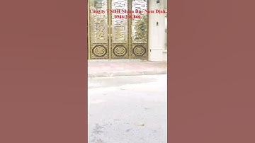 ✅ Mẫu cổng nhôm đúc 4 cánh