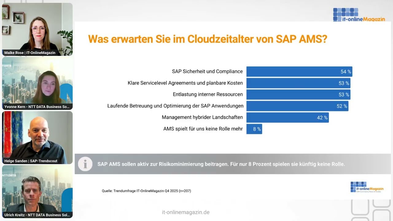 Expert Talk zu Trendstudie 2026: Welche Rolle spielen AMS im Cloud-Zeitalter?