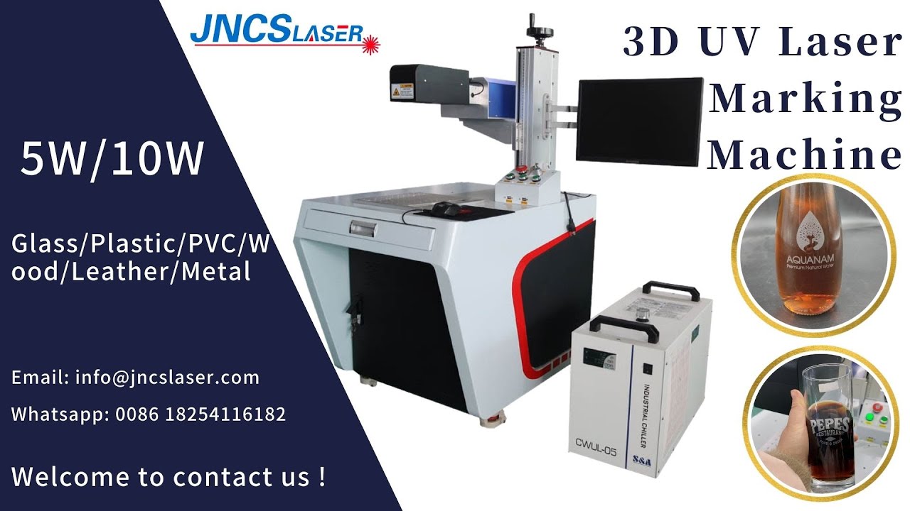 5W 10W 3D UV Laser Marking Machine for glass cup marking jncslaser ...