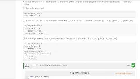 IT 145 Zylabs 1-16 - basic output with variables Version