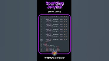 CSS  sparkling jellyfish  #cssanimation  #coding  #animated  #code #codingskills #codingtutorial