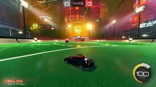 Rocket League Reverse save.