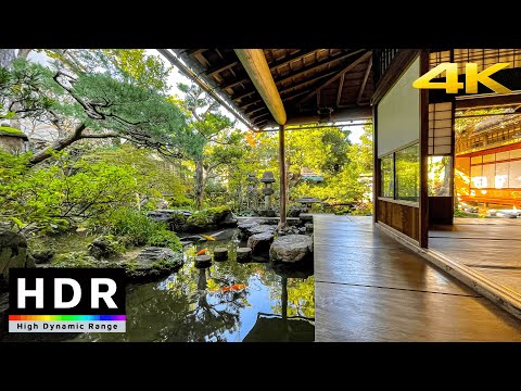 4K HDR Japanese Samurai District Walk Nomura Clan Samurai Home Kanazawa Japan 2020 
