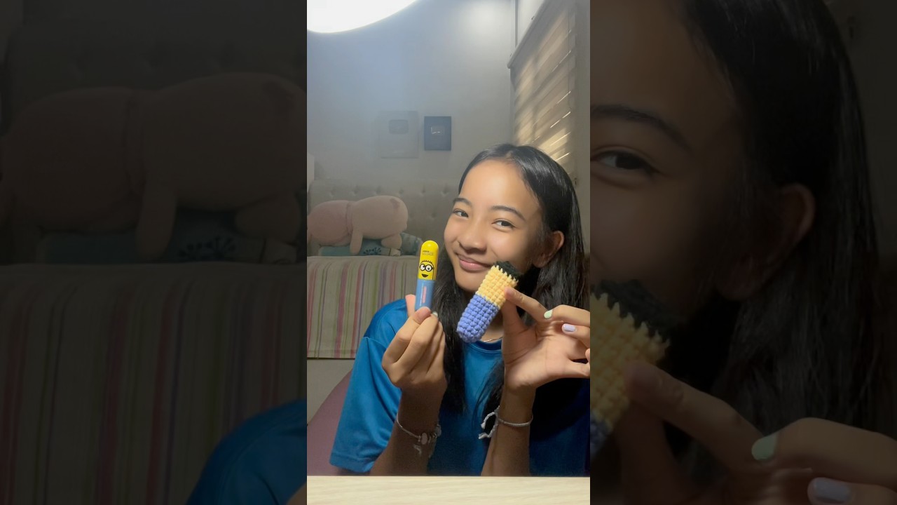 How to crochet lip balm holder minion RECIPE with ZaraCute