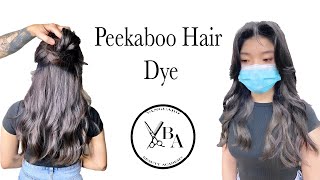 How to do peekaboo hair dye Hidden Hair Color