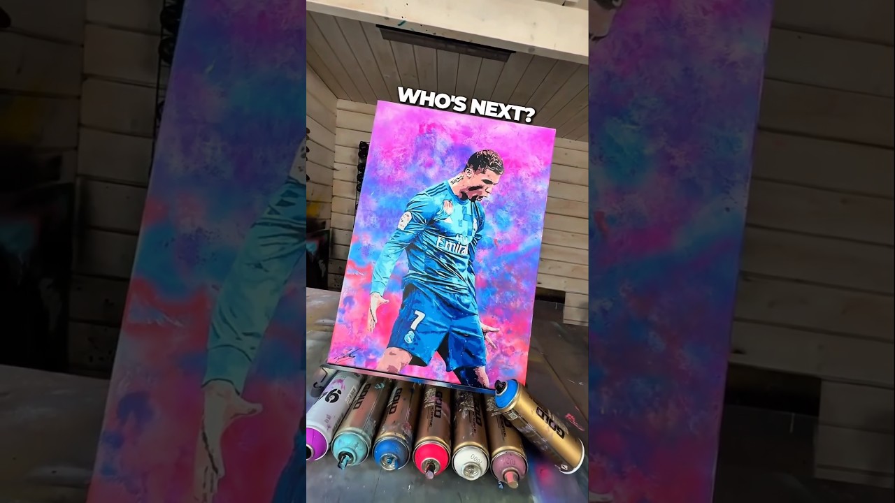 I Painted Ronaldo With Spray Paint!