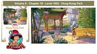 June's Journey - Volume 8 - Chapter 16 - Level 1802 - Hong Kong Park(Complete Gameplay, in order)