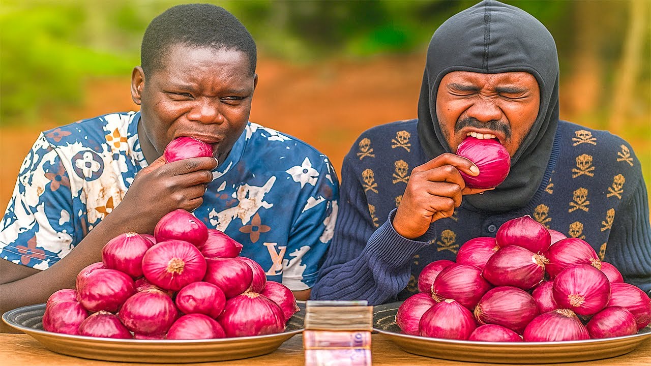INSANE Raw Onion Eating Contest Who Will Survive 🧅💰