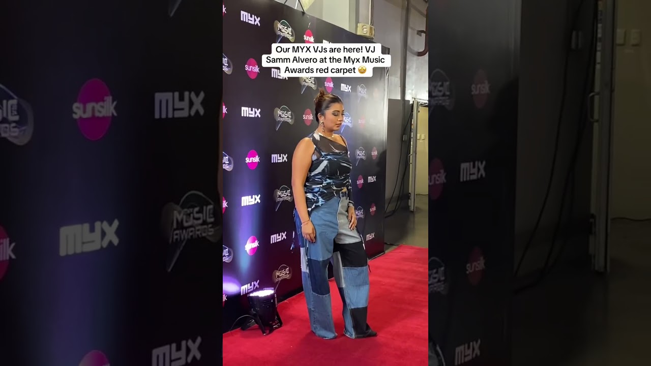 Our MYX VJs are here! VJ Samm Alvero at the Myx Music Awards red carpet 🤩 