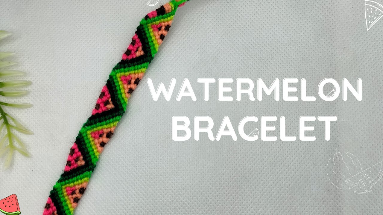 DIY watermelon friendship bracelet - The House That Lars Built