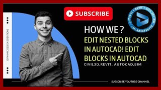 How to Edit Blocks in AutoCAD! Edit Nested Blocks! Autolisp! Autocad Tips & Tricks