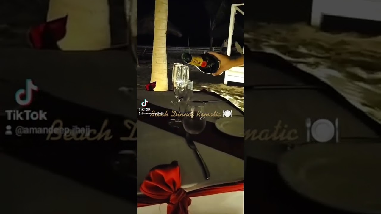 Beach romantic dinner 