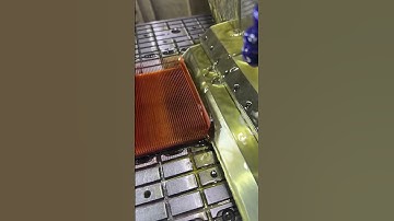 Copper Skiving Fin Heatsink, like in tofu😊 #heatsink #machine #skiving #semiconductor