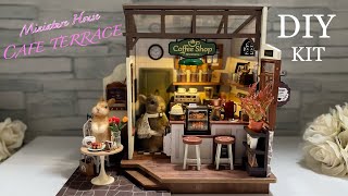 Cafe Terrace❤ Miniature House] Miniature Dollhouse Handmade Kit