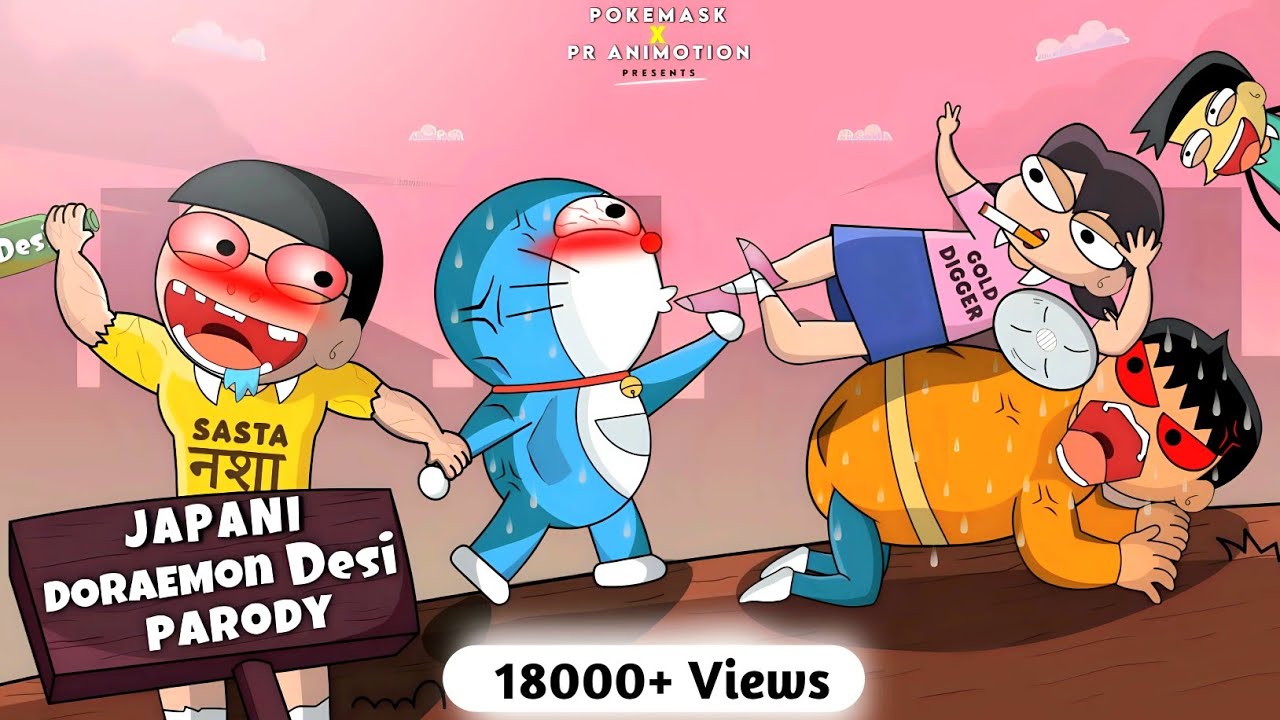 Indian Desi Doraemon Parody *JAPANI 💦 ft.Desi Daru | PR AnimOtion - YouTube