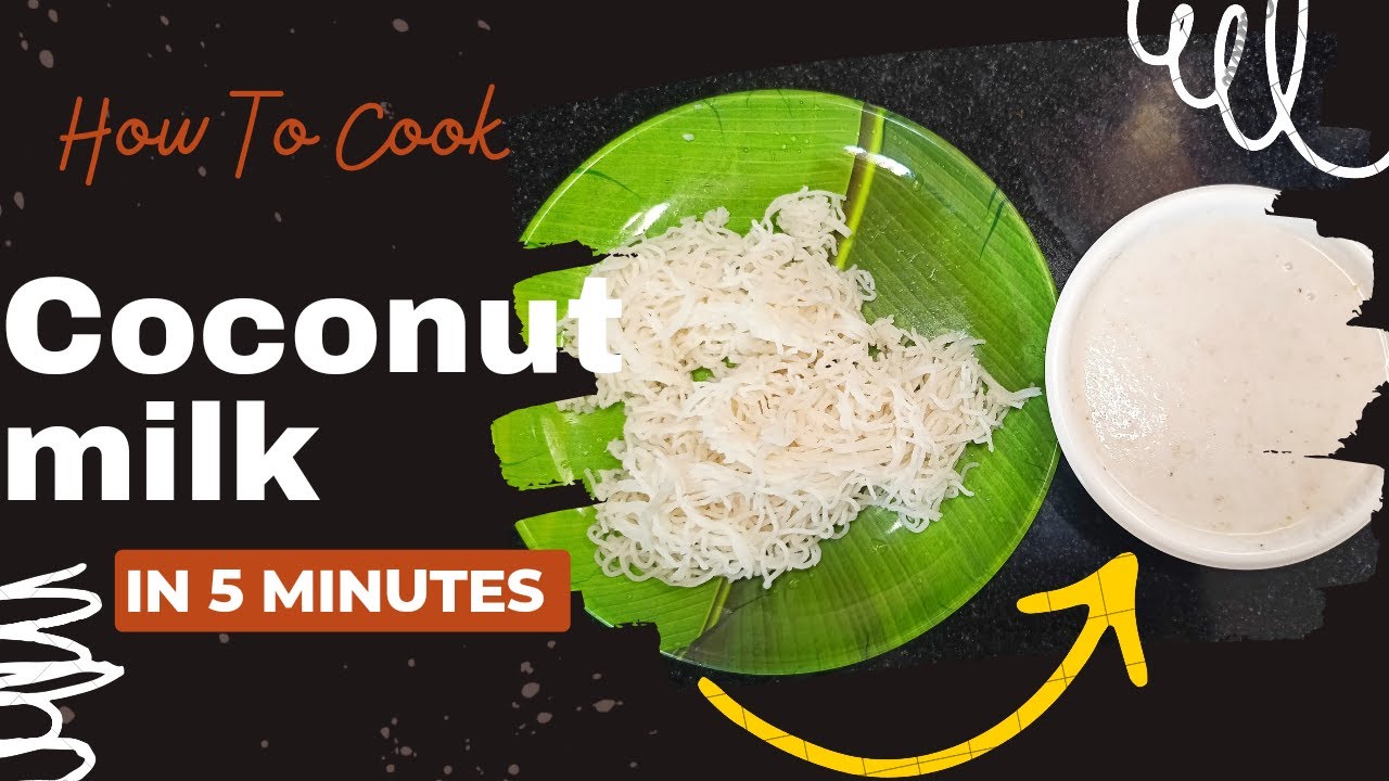5 minutes Coconut milk recipe asmr Coconut milk for idiyappam