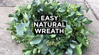 How To Make Christmas Wreath From Scratch | Easy NATURAL Christmas Wreath screenshot 2