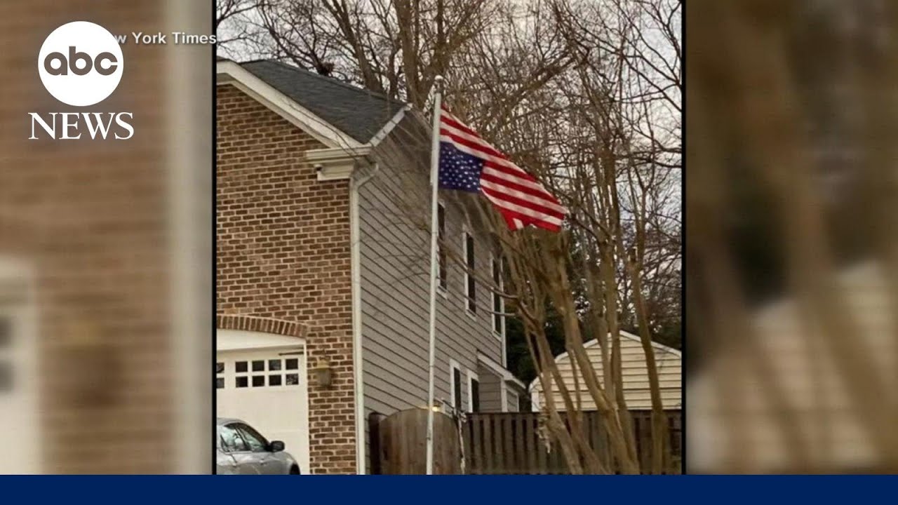 Photo of upside-down flag at Supreme Court Justice Samuel Alito's ...