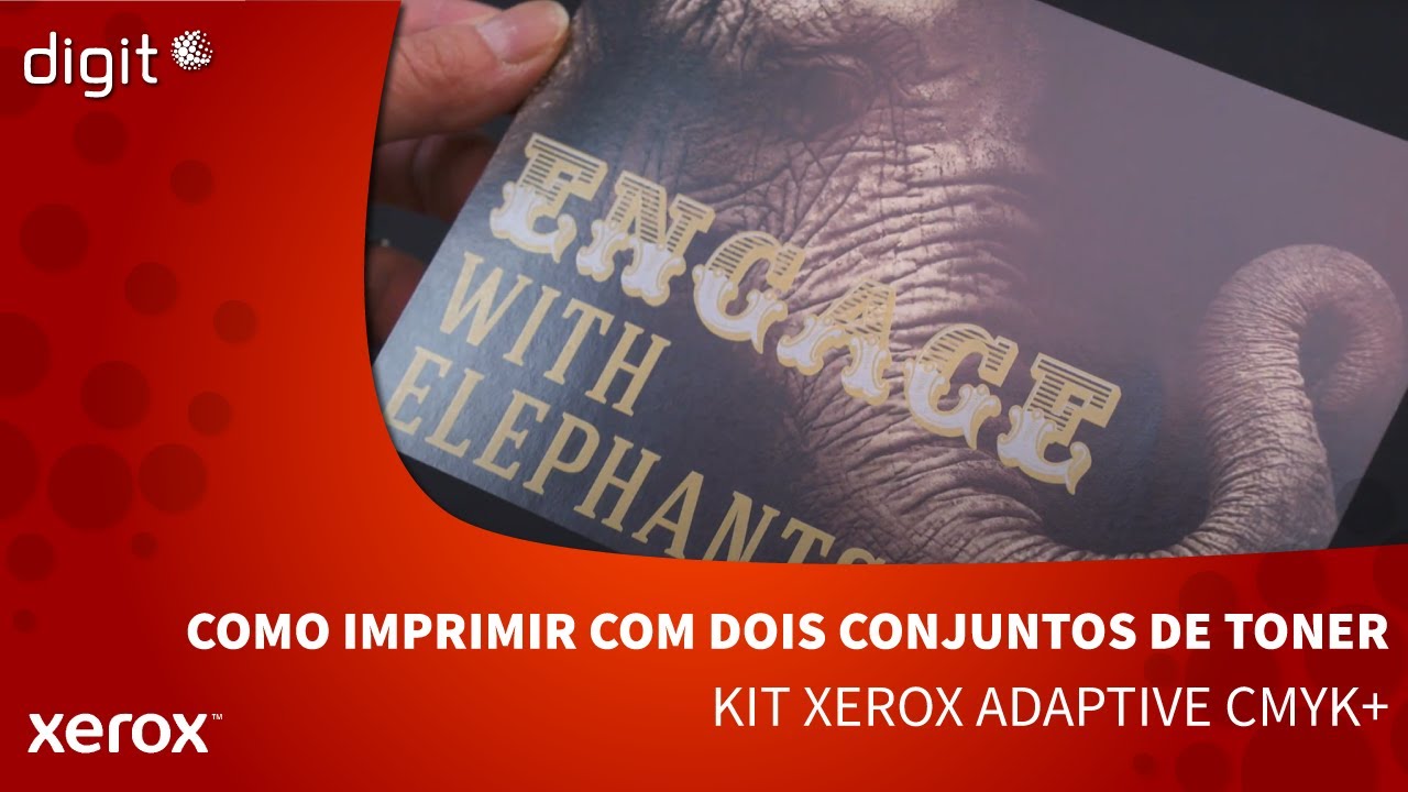 Como imprimir com dois conjuntos de toner |  Kit Xerox Adaptive CMYK+