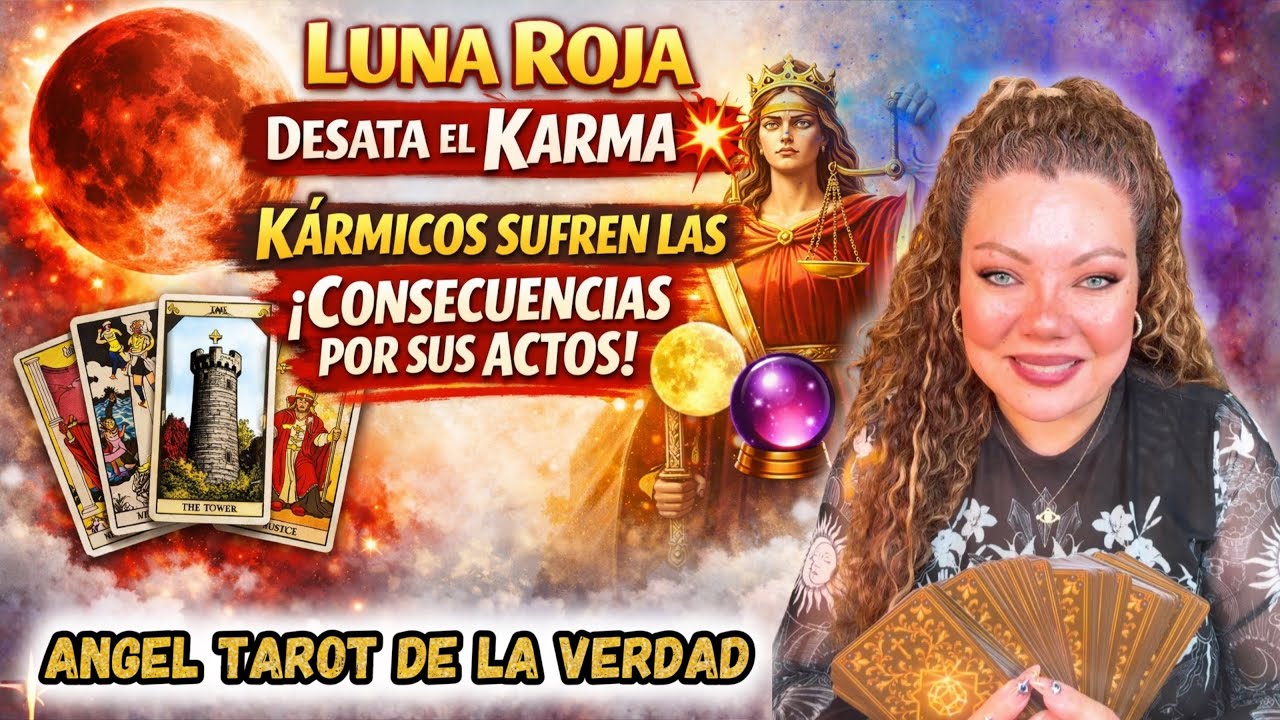 🌕LA LUNA ROJA DESATA EL KARMA💥Consecuencias IMPACTANTES para los KÁRMICOS ⚖️Nada Quedará Igual🔮