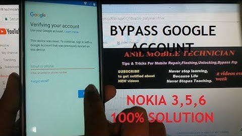 RESET FRP BYPASS GOOGLE ACCOUNT ALL NOKIA 3,5,7 100% SOLUTION 2018
