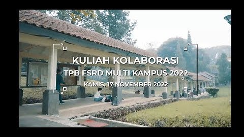 Perkuliahan Kolaborasi TPB FSRD ITB 2022