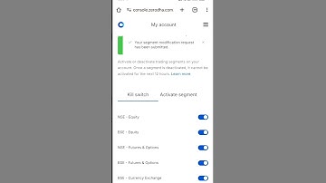 zerodha me kill switch off kaise kare, 🔥🔥💯  #finance #shorts #youtube