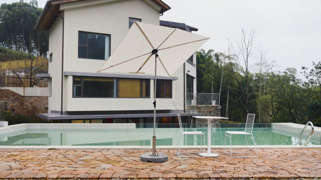 OUTDOOR JENA 6x4 FT Polyester Steel Rectangular Flat Canopy Patio