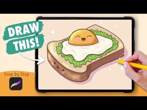 How to Draw Digital Art for Beginners - EASY Procreate Drawing step by step by Siakula