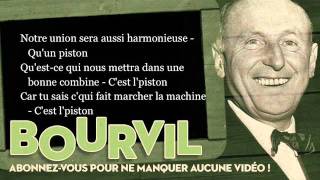 Bourvil - C'est l'piston - Paroles (Lyrics)