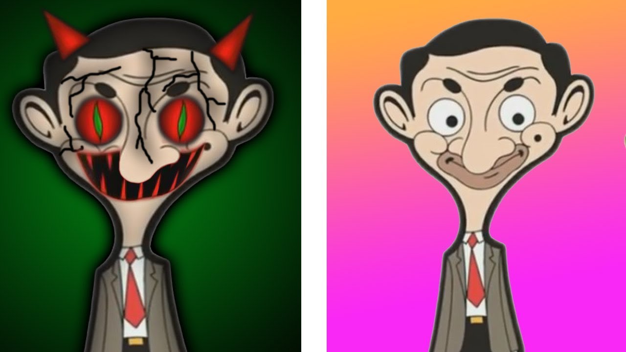 Mr Bean Characters Horror Version Youtube - creepy mr bean roblox